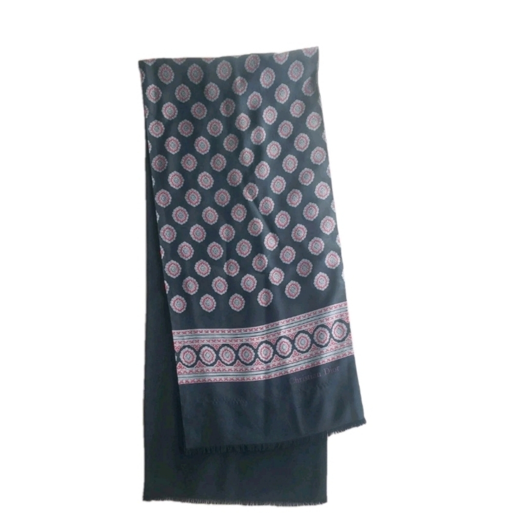 Christian Dior Vintage Scarf Black